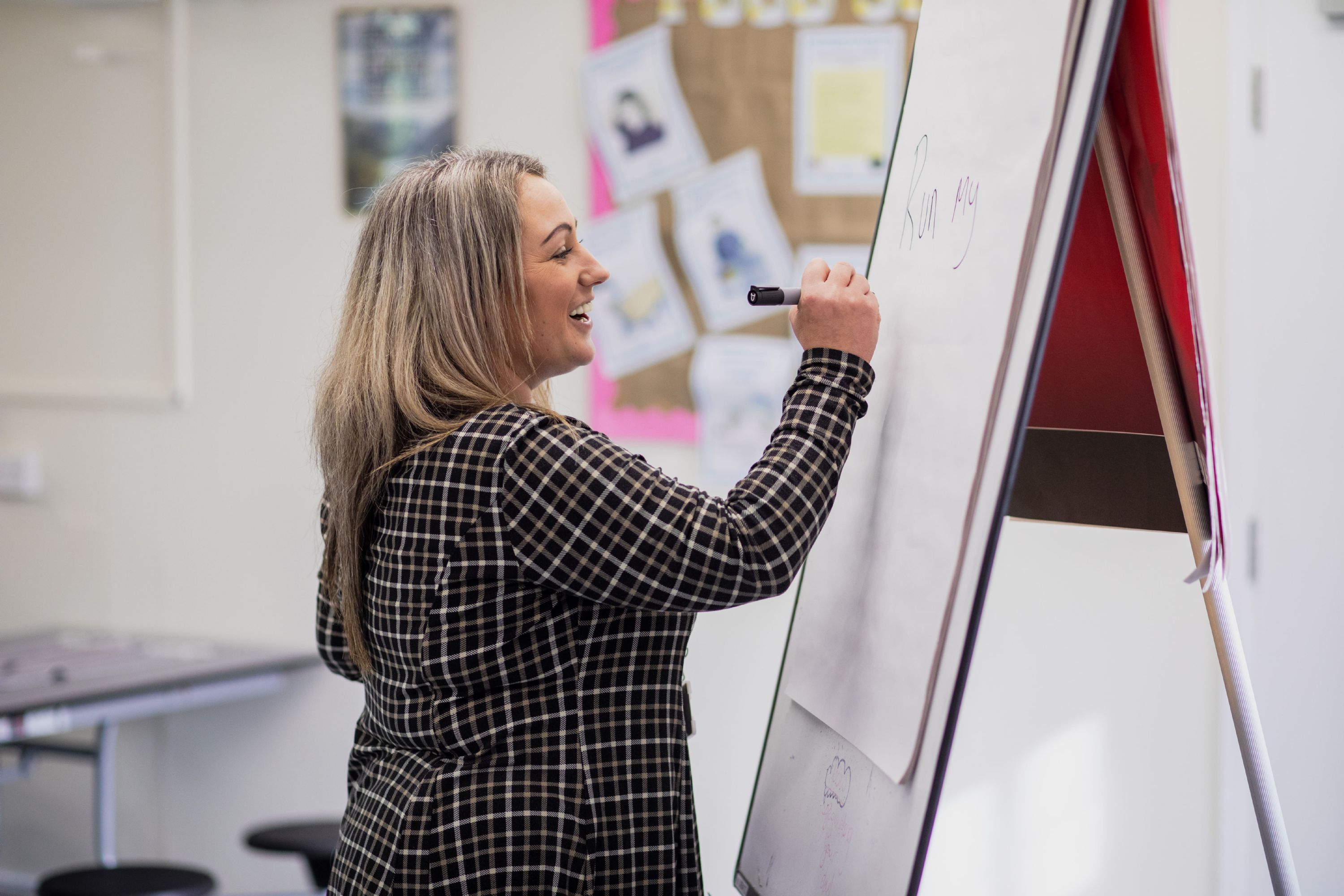 Image of teacher smiling