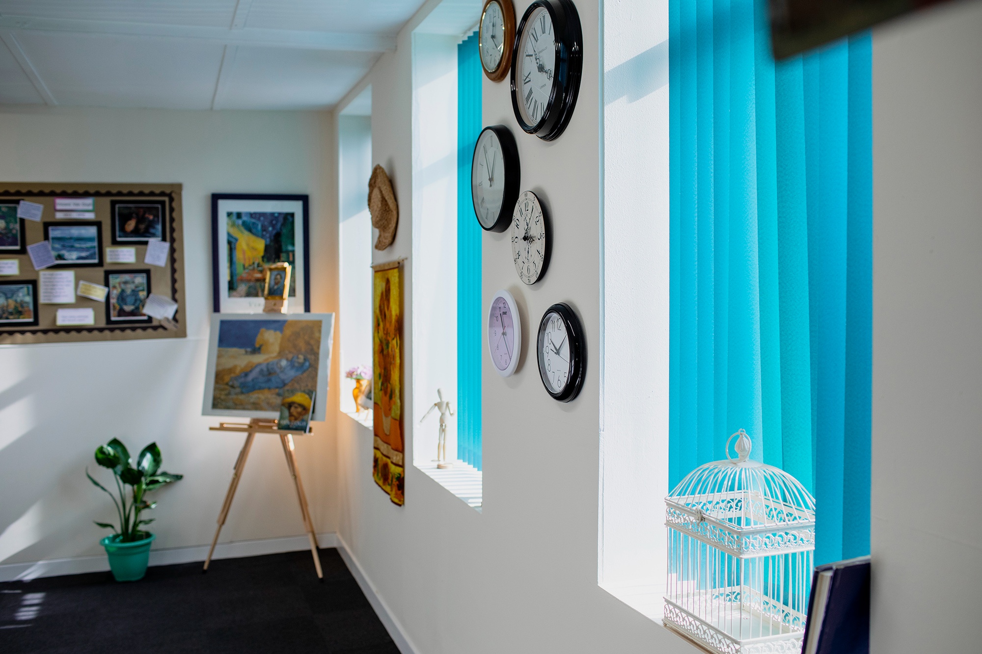 Image of clocks on wall